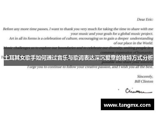 土耳其女歌手如何通过音乐与歌词表达深沉爱意的独特方式分析